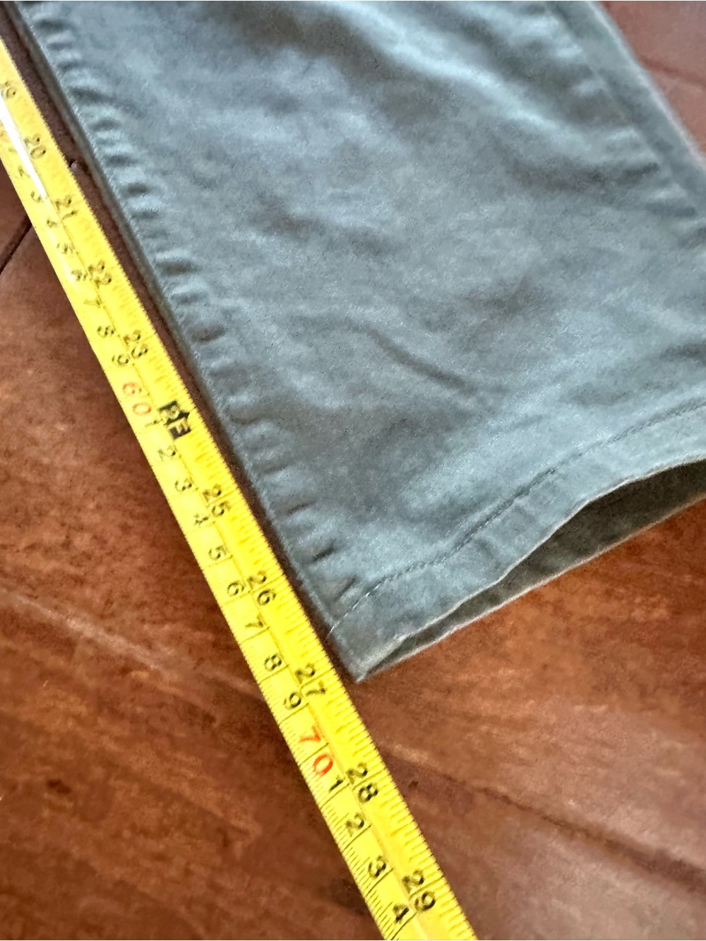 J.Jill Boyfriend Straight Leg Ankle Jeans Olive Green Size 12R - Picture 9 of 9